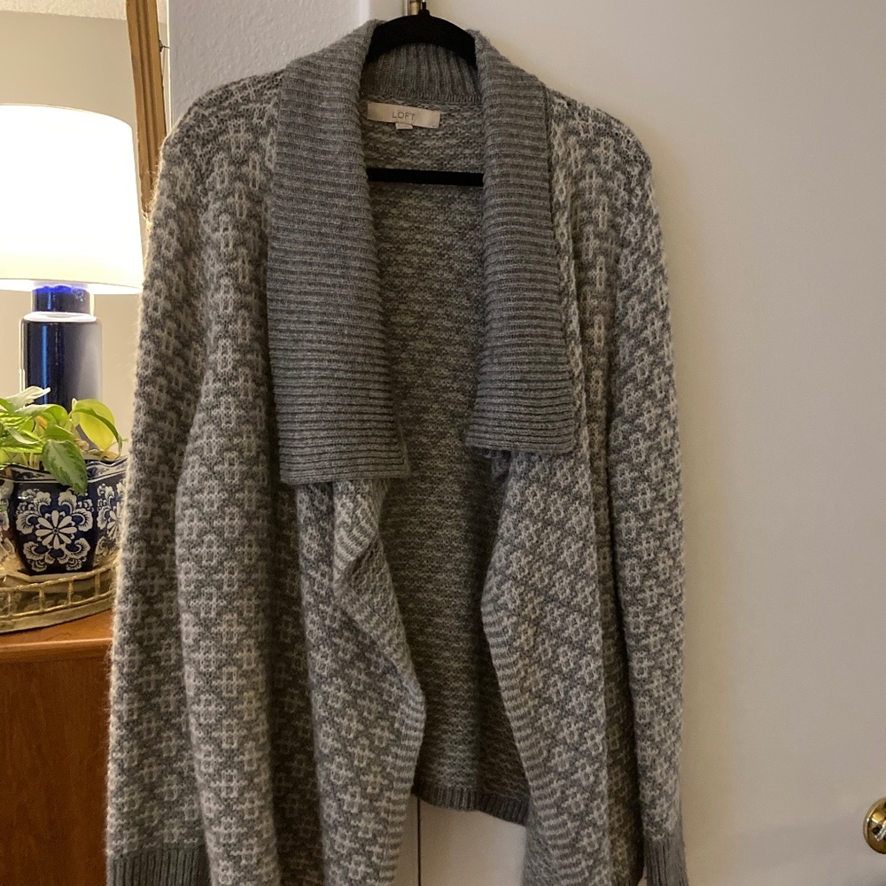 Gray cardigan